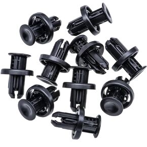 Rexka 40pcs Rear Front Bumper Cover Fender Grille Under Cover Push-Type Retainer Clip Fastener Rivet 91505-TM8-003 for Honda Acura