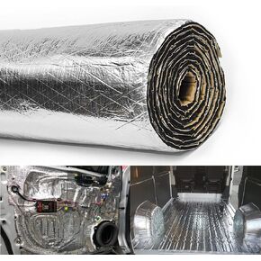 CHAOGANG 200mil 36.16 Sqft Car Sound Deadener Deadening Mat Noise and Heat Shield Insulation Closed Cell PE Foam Vibration Dampening Material for Car Hood Trim Roof Door and Trunk