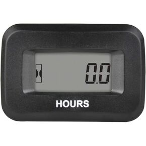 Hour Meter Gauge DC 5V to 60V Voltage,Maintenance Timer Accumulated Data Waterproof Design for Small Engines,Such as Generator Lawn Mower Dirt Bike Riding Mower Boat Outboard Motor