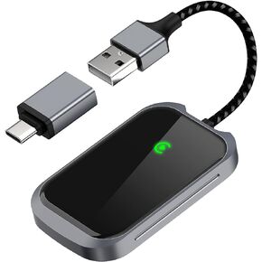 Wireless Carplay Adapter, Converts Wired to Wireless Carplay Dongle for Wireless Control Plug & Play Carplay Fit for Cars from 2017 & for Apple iPhone iOS 10+, Original Navigation, Music, etc. Black in Saudi Arabia