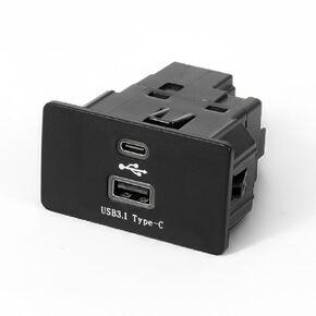 Carplay USB Interface Hub Fit for Select Ford/Lincoln Models SYNC 3 Version 3.4#Replace HC3Z-19A387-B-G USB+Type-C Module; Fast Charging Stable Transmission, Support Apple Carplay/Android in Kuwait