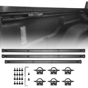 fit for Jeep Gladiator Bed Rails System, Jeep Gladiator Trail Rail System fit for 2020 2021 2022 2023 Gladiator Bed Rail, Replace 82215956