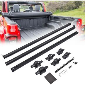 82215956 Trail Rail System Truck Cargo Bed Rails Tie Down Rail Replacement for 2020-2023 Jeep Gladiator