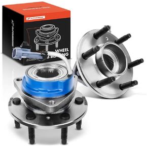 A-Premium 2 x Front or Rear Wheel Bearing and Hub Assembly with ABS & 6-Lug Compatible with Chevrolet Uplander & Buick Terraza & Pontiac Montana & Saturn Relay, 2006-2009, Replace # 513236