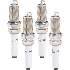 Spark Plugs PFR7S8EG 06H905601A Automotive Replacement Iridium Spark Plug Set of 4 Compatible with Volkswagen Audi A3 A5 TT Q7 Q5 Allroad TT Beetle CC Eos GTI Golf Passat Tiguan Jetta