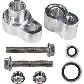 3mirrors A/C Block Off Kit Line Terminator Compatible with Rear Air 2000-2013 Chevrolet Suburbans/GMC Suburbans 1500 2500 / Yukon Denali XL/Tahoe Cadillac Escalade w/HNBR Washers, Instruction