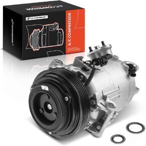 A-Premium Air Conditioner AC Compressor with Clutch Compatible with Chevrolet Equinox 2016-2017, Impala 2014-2015, Malibu 2013-2016, GMC Terrain 2015-2017, Buick Regal 2014-2017