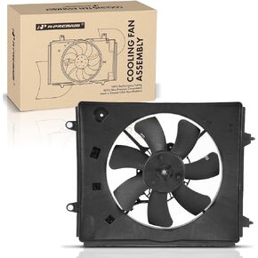 A-Premium A/C Condenser Fan Assembly Compatible with Select Honda Models - CR-V CRV 2012 2013 2014, 2.4L - Replace# 38616R5AA01, 38611RMXA51, Right Passenger Side