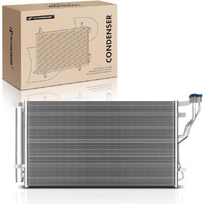 A-Premium Air Conditioning A/C Condenser Compatible with Hyundai Sonata 2011-2014, Azera 2012-2014 & Kia Optima 2011-2015, Cadenza 2014-2016, 2.4L 3.3L