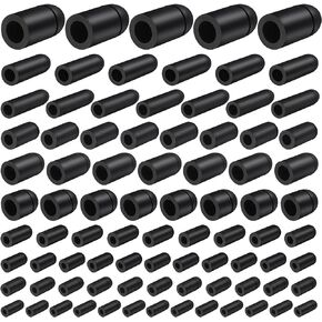 116 PCS 10 Sizes Vacuum Caps Assortment, Vacuum Plugs Hose End Cap, Rubber Vacuum Caps Kit for Carburetor, Manifold, Automotive, 3/16'' 5/16'' 7/32'' 1/4'' 5/32'' 3/8'' 1/8'' 1/2'' 5/8'' Vacuum Caps