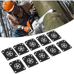 Carburetor Membrane Gasket, 10PCS/Set Carburetor Parts Chainsaw Kit Carburetor Repair Set Fit for ZAMA180
