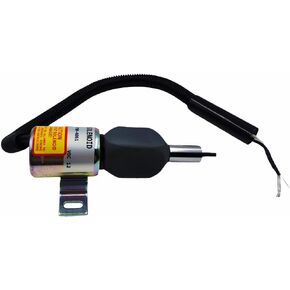 12V Fuel Shutoff Solenoid Valve 1700-4069 1700-4061 1753ES 54385992 Fits for Ingersoll Rand P185WIR XP185WIR XP375WCU Woodward Takeuchi TL140 Mustang MTL20 Gehl CTL70 Isuzu Engine 4JG1