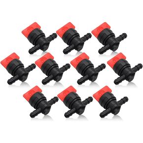 10PCS 1/4" Straight Inline Gas Fuel Shut Off Valves 493960 494768 698183 Cut Off Valves Compatible with 5019H 5019K 24507 34212 AM36141 AM107340 54-3150 1-603770