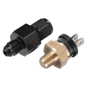 uxcell 1 Set Auto Engine Temperature Cooling Fan Switch Fitting Adapter 6AN 160'F On-145'F Off