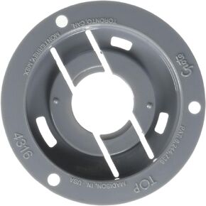 Grote 43160 - Theft-Resistant Mounting Flange & Pigtail Retention Cap For 2¬Ω" Round Lights - Mounting Flange