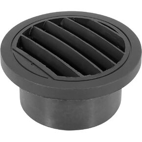 X AUTOHAUX 75mm Round Car Heater Ducting Warm Air Vent Outlet 360 Degrees Rotatable Black