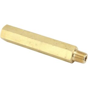 Oil Pressure Guage Extension Adaptor,Copper Oil Pressure Guage Extension 1/4in NPT 115mm Length Replacement for 260 289 302 351 V8 Windsor Engine