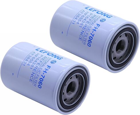 2 قطعة فلتر ناقل الحركة الهيدروليكي LEFONG FH-7060-2 (ميكرون 10) يستبدل 723-0405، BT839، P1654A، P551551، 51259، 48758، 103-2146، 453058، 03931900، 36330-82630، 0941 4200, 83-014 يناسب مقسم الخشب in Kuwait