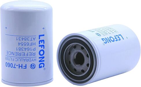 2 قطعة فلتر ناقل الحركة الهيدروليكي LEFONG FH-7060-2 (ميكرون 10) يستبدل 723-0405، BT839، P1654A، P551551، 51259، 48758، 103-2146، 453058، 03931900، 36330-82630، 0941 4200, 83-014 يناسب مقسم الخشب in Kuwait