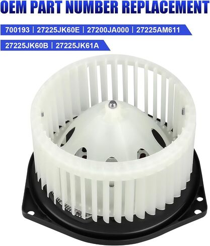 AC Heater Blower Motor with Fan Fits for 2007-2019 Infiniti FX35 G35 G37 EX35 FX45 FX50 M35 M45 Q45 Q50 Q60 Nissan 350Z 370Z Altima Murano Maxima Quest HVAC Blower Motor Replaces# 700193, 27225AM611 in Saudi Arabia