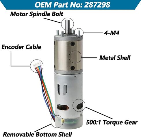 287298 RV in-Wall Slide-Out Motor, 500:1 High Torque Gear Ratio,Slide Out Motor Assembly Compatible with lippert Schwintek in-Wall Slide System for Travel Trailer and Camper (Three Year Warranty) in Saudi Arabia