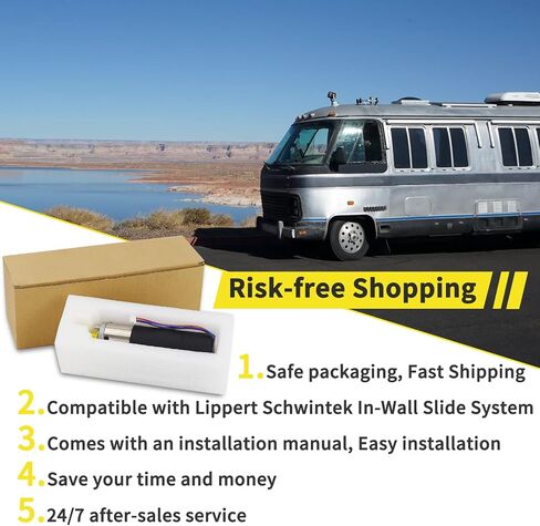 287298 RV in-Wall Slide-Out Motor, 500:1 High Torque Gear Ratio,Slide Out Motor Assembly Compatible with lippert Schwintek in-Wall Slide System for Travel Trailer and Camper (Three Year Warranty) in Saudi Arabia