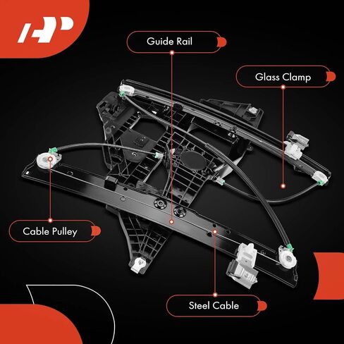 A-Premium Power Window Regulator with Panel Without Motor Replacement for Ford Expedition Lincoln Navigator 2007-2017 Front Left Driver Side in Saudi Arabia