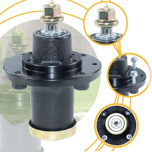 539131898 Spindle Assembly Replaces Husqvarna 539131898 for Husqvarna GT48DXLS, TS354X, MZT52, Z248F, MZT52, Z242E, MZT61, MZ61, MZT61, TS254G, TS348, MZ6128, MZT61, MZT61BF Lawn Tractors in Saudi Arabia
