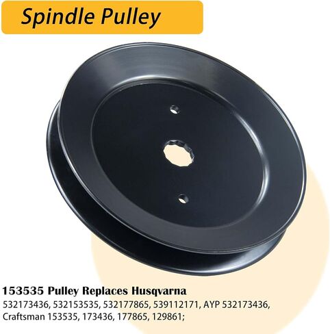539131898 Spindle Assembly Replaces Husqvarna 539131898 for Husqvarna GT48DXLS, TS354X, MZT52, Z248F, MZT52, Z242E, MZT61, MZ61, MZT61, TS254G, TS348, MZ6128, MZT61, MZT61BF Lawn Tractors in Saudi Arabia