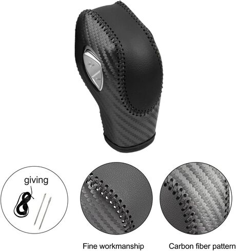 NC NC جلد طبيعي أوتوماتيكي عند مقبض ناقل الحركة وغطاء حماية مناسب لسيارة Ford Fusion EcoSport Escape Focus Transit C-Max Energi Wagon Edge Fiesta Accessories (B) in Kuwait