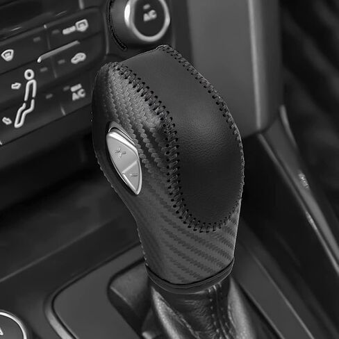 NC NC جلد طبيعي أوتوماتيكي عند مقبض ناقل الحركة وغطاء حماية مناسب لسيارة Ford Fusion EcoSport Escape Focus Transit C-Max Energi Wagon Edge Fiesta Accessories (B) in Kuwait