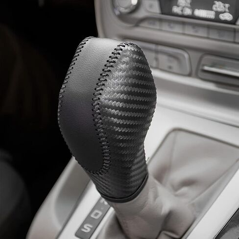 NC NC جلد طبيعي أوتوماتيكي عند مقبض ناقل الحركة وغطاء حماية مناسب لسيارة Ford Fusion EcoSport Escape Focus Transit C-Max Energi Wagon Edge Fiesta Accessories (B) in Kuwait