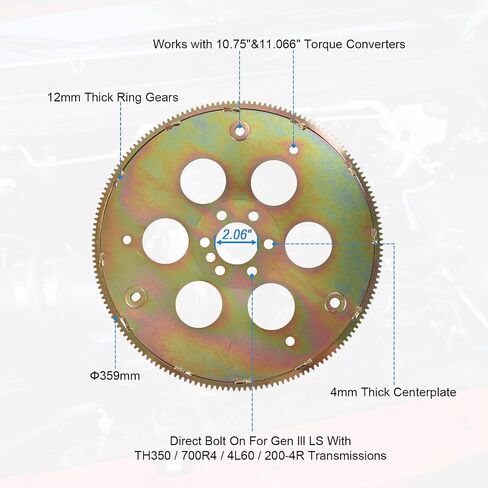 طقم محول LS V8 Flexplate لناقل الحركة GM Gen III TH350 TH400 700R4 in Saudi Arabia