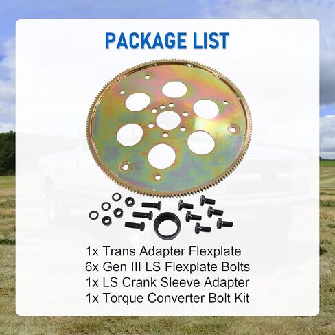طقم محول LS V8 Flexplate لناقل الحركة GM Gen III TH350 TH400 700R4 in Saudi Arabia