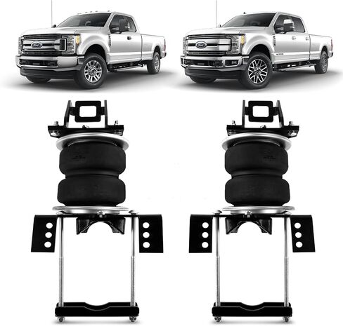 طقم تعليق أكياس الهواء الزنبركي VIGOR متوافق مع 2011-2016 Ford F250 وF350 4WD طقم نوابض مساعد الهواء الخلفي مع خطوط هوائية، ما يصل إلى 5000 رطل من سعة تسوية الحمل in Kuwait