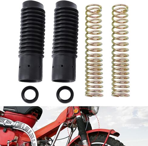 Motoparty Trail Gaiters Cover Boot For Honda CT90 TRAIL90 S90 CL90 Replace for 51611-459-880 Front Fork Cover Absorber Boots & Seals Spring Rebuild Kit in Saudi Arabia