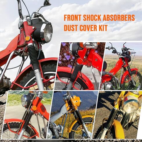 Motoparty Trail Gaiters Cover Boot For Honda CT90 TRAIL90 S90 CL90 Replace for 51611-459-880 Front Fork Cover Absorber Boots & Seals Spring Rebuild Kit in Saudi Arabia