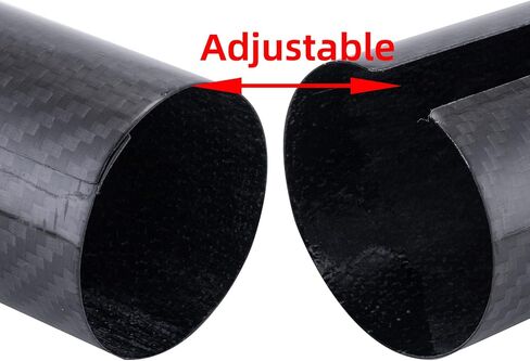 PRO CAKEN Carbon Fiber Motorcycle Front Shock Fork Guard Cover Wrap Shock Absorber Guard Gaiters Gators Boots Adjustable 2Pcs Universal for Dirt Bike-160MM in Saudi Arabia