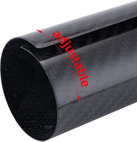 PRO CAKEN Carbon Fiber Motorcycle Front Shock Fork Guard Cover Wrap Shock Absorber Guard Gaiters Gators Boots Adjustable 2Pcs Universal for Dirt Bike-160MM in Saudi Arabia