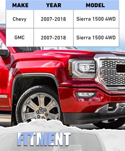 قضبان الجر مناسبة لـ 2007-2018 شيفروليه سيلفرادو/جي إم سي سييرا 1500 4WD in Kuwait