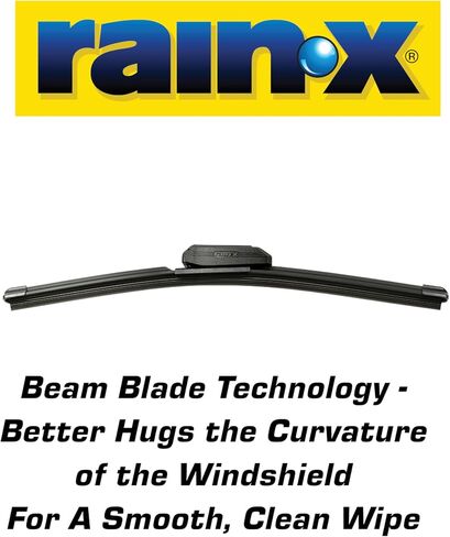 شفرات ممسحة طاردة للماء 2 في 1 من Rain-X 810162 Latitude، ممسحات زجاج أمامي مقاس 24 بوصة و20 بوصة (عبوة من قطعتين)، شفرات ممسحة زجاج أمامي بديلة للسيارات مع تركيبة Rain-X المقاومة للماء الحاصلة على براءة اختراع in Kuwait