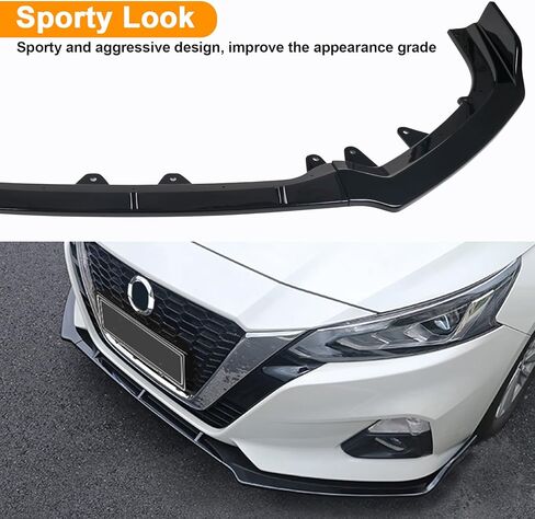 يناسب مجموعة نيسان ألتيما السابعة 2019 2020 2021 2022 مجموعة هيكل الشفة الأمامية، مجموعة واحدة، أسود لامع in Kuwait