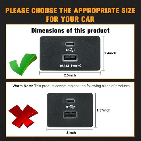 Carplay USB Interface Hub Fit for Select Ford/Lincoln Models SYNC 3 Version 3.4#Replace HC3Z-19A387-B-G USB+Type-C Module; Fast Charging Stable Transmission, Support Apple Carplay/Android in Kuwait