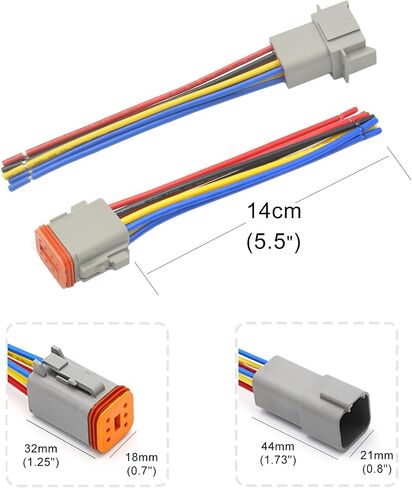 188PCS Deutsch Connector Kit,12 Sets DT 2 3 4 6 8 12 Pin Connectors,with Size 16 Stamped Contacts 14-20AWG for Car Truck Boat in Saudi Arabia