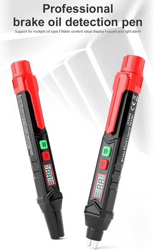 HT662 سائل الفرامل اختبار السائل قلم كشف سائل الفرامل 0٪ -4٪ نطاق الكشف DOT3 DOT4 DOT5.1 نوع الكشف كاشف تغير رطوبة الزيت اختبار تشخيص السيارات في السيارة in Saudi Arabia