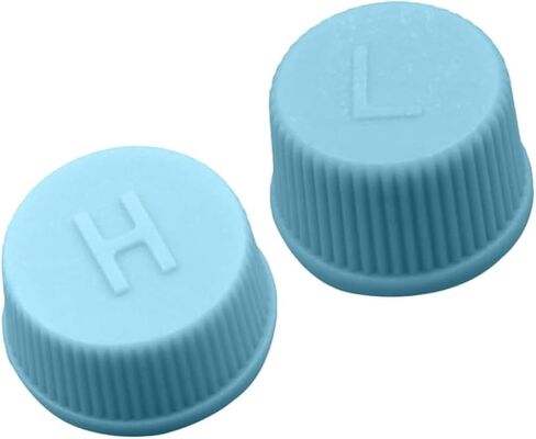 Blue Replacement Valve Caps for Car Air Conditioning, Leakproof R134a AC System Charging Port Caps (Low and High Pressure) Valves 2 Pcs in Kuwait