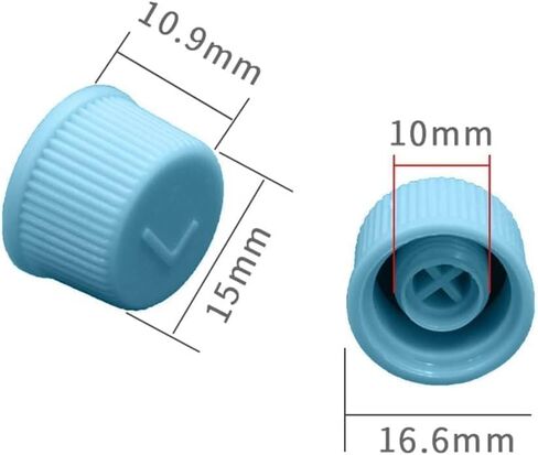 Blue Replacement Valve Caps for Car Air Conditioning, Leakproof R134a AC System Charging Port Caps (Low and High Pressure) Valves 2 Pcs in Kuwait