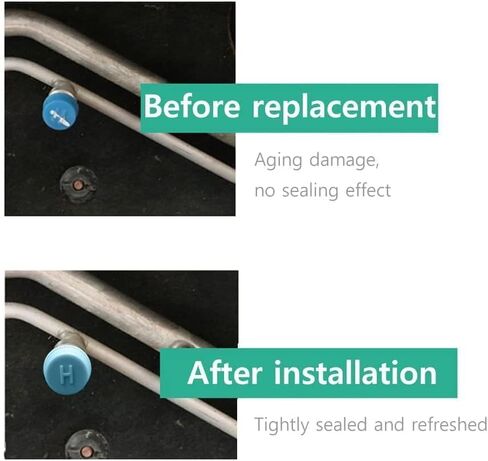 Blue Replacement Valve Caps for Car Air Conditioning, Leakproof R134a AC System Charging Port Caps (Low and High Pressure) Valves 2 Pcs in Kuwait