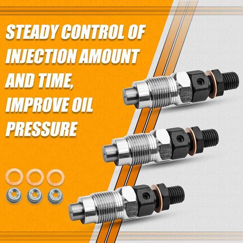 RANSOTO 16032-53900 3 قطعة حاقن الوقود متوافق مع Kubota D1105 V1305 D1005 V1505 V1205 D905 محرك حفارة محمل جزازة جرار استبدال رقم الجزء 16032-53902 1903-3017 in Saudi Arabia