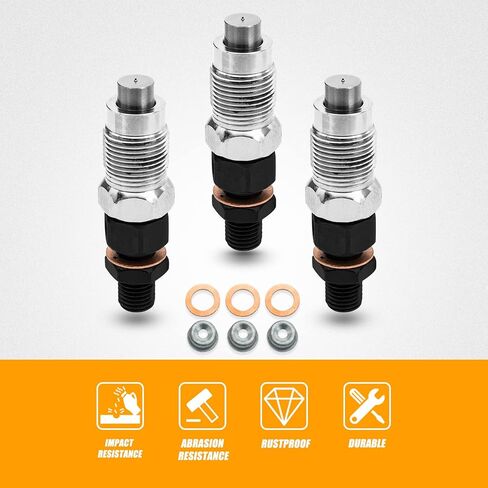 RANSOTO 16032-53900 3 قطعة حاقن الوقود متوافق مع Kubota D1105 V1305 D1005 V1505 V1205 D905 محرك حفارة محمل جزازة جرار استبدال رقم الجزء 16032-53902 1903-3017 in Saudi Arabia